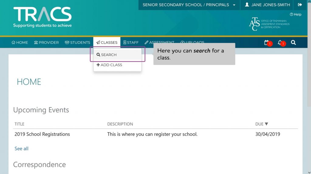 TOUR CI Classes 6